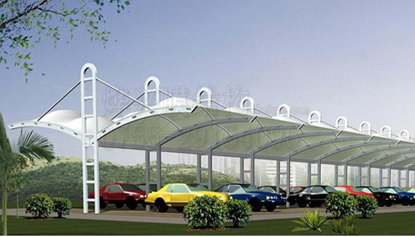 膜結構停車棚鋼結構生銹了，該腫么辦？