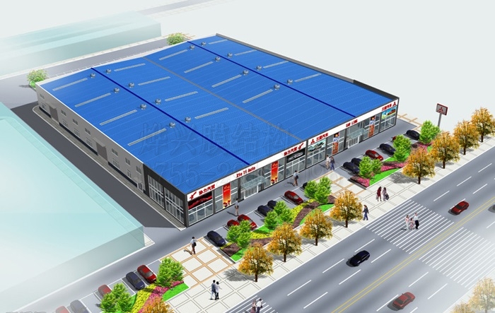 【鋼結(jié)構(gòu)4s店停車場(chǎng)設(shè)計(jì)】鋼結(jié)構(gòu)廠房車庫建筑施工