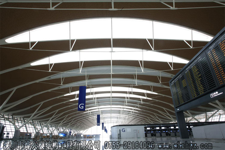 【優(yōu)質(zhì)膜結構遮陽篷供應】PTFE膜結構候車廳