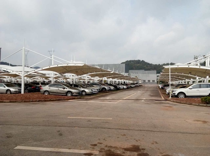 燁興-貴陽卷煙廠膜結(jié)構(gòu)車棚中標項目之南部